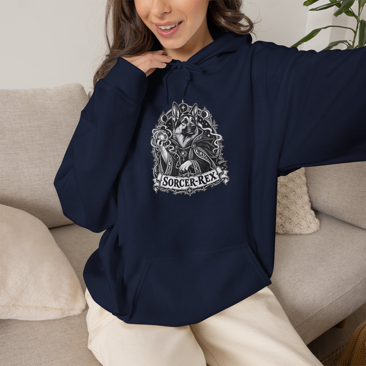 Sorcer-Rex Dog Hoodie – Sorcerer Fantasy RPG Pullover