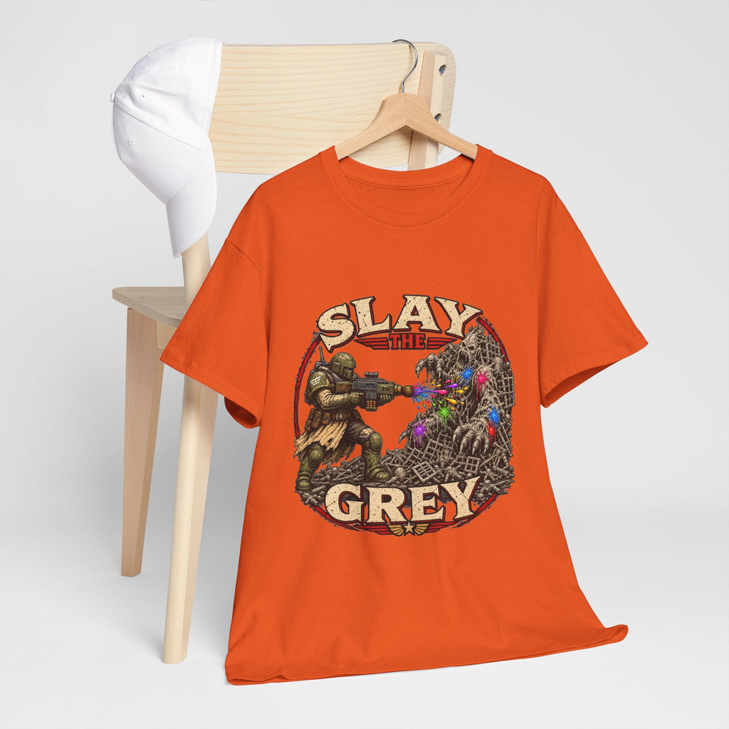 Slay the Grey Sci-Fi Miniature Painting T-Shirt | Hobbyist Tee