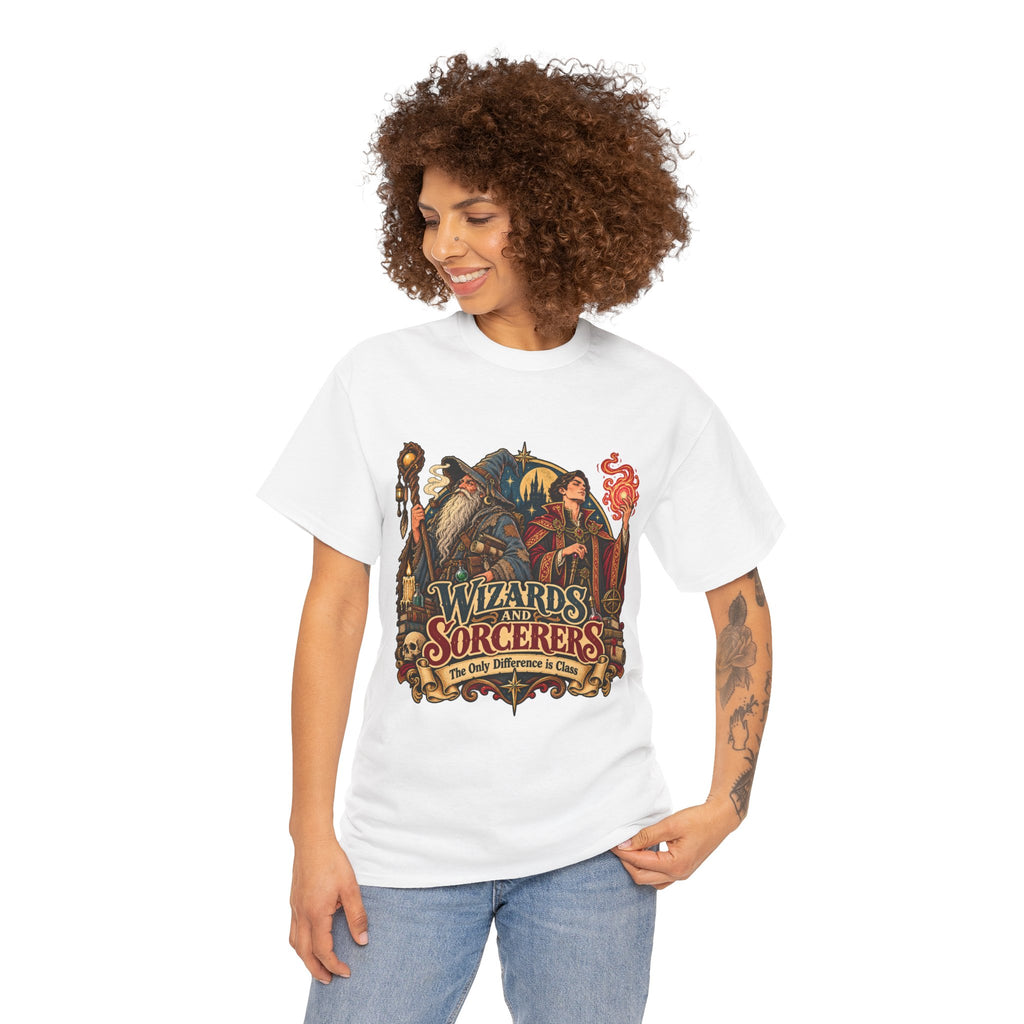 Wizards & Sorcerers RPG T-Shirt | The Only Difference Is Class