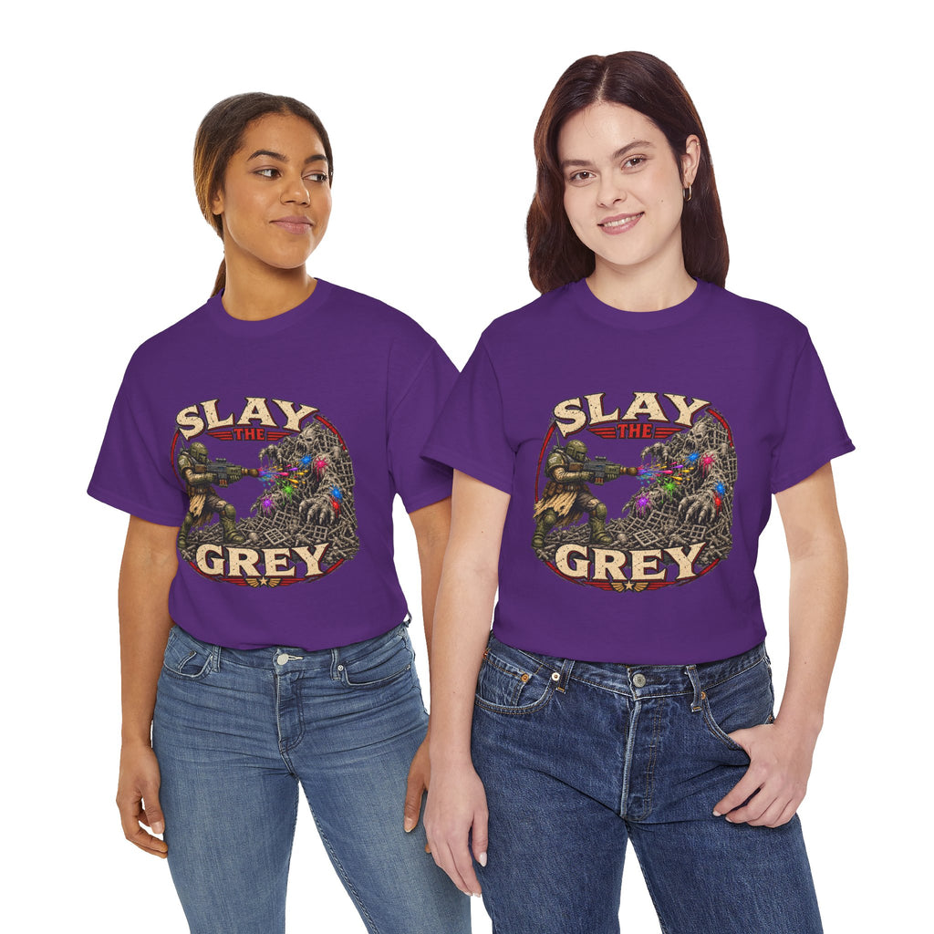 Slay the Grey Sci-Fi Miniature Painting T-Shirt | Hobbyist Tee