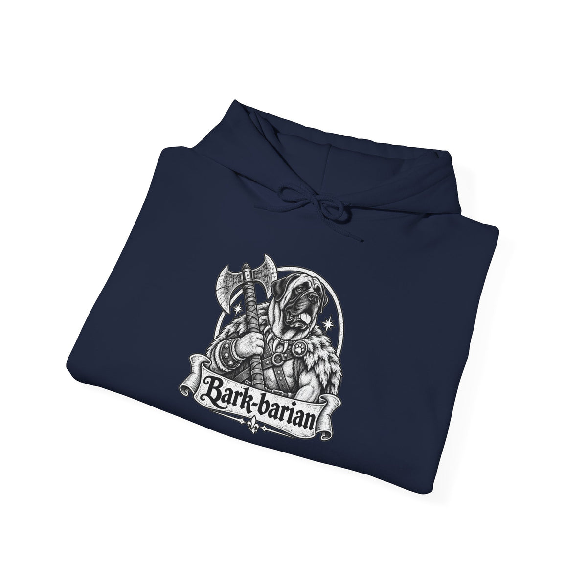 Bark-barian Dog Hoodie – Barbarian Fantasy RPG Pullover
