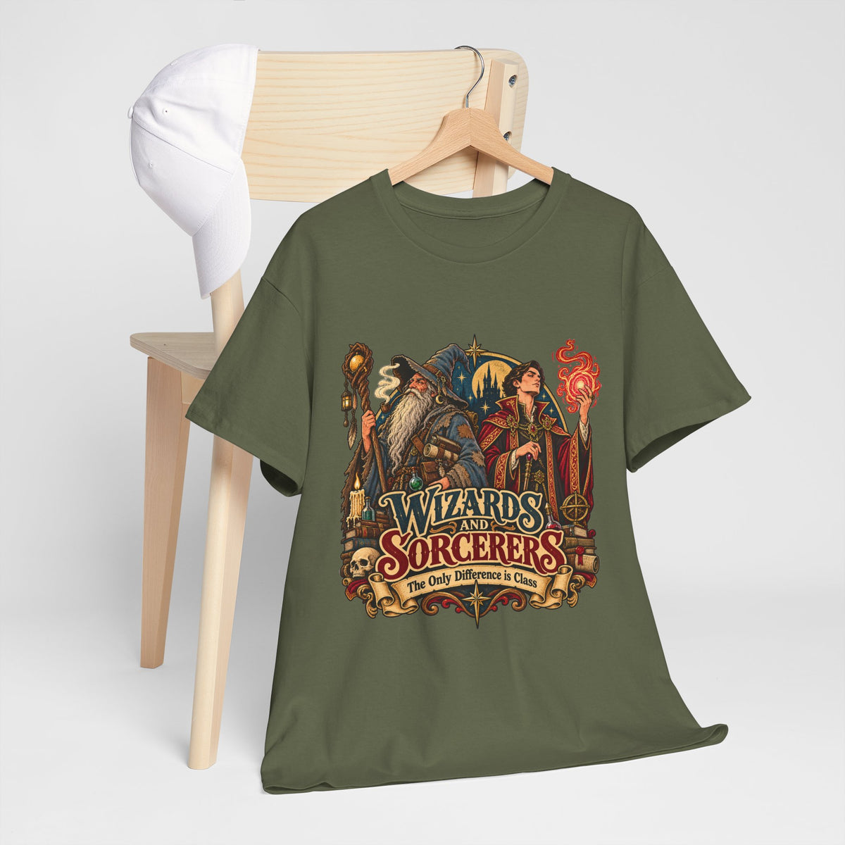 Wizards & Sorcerers RPG T-Shirt | The Only Difference Is Class