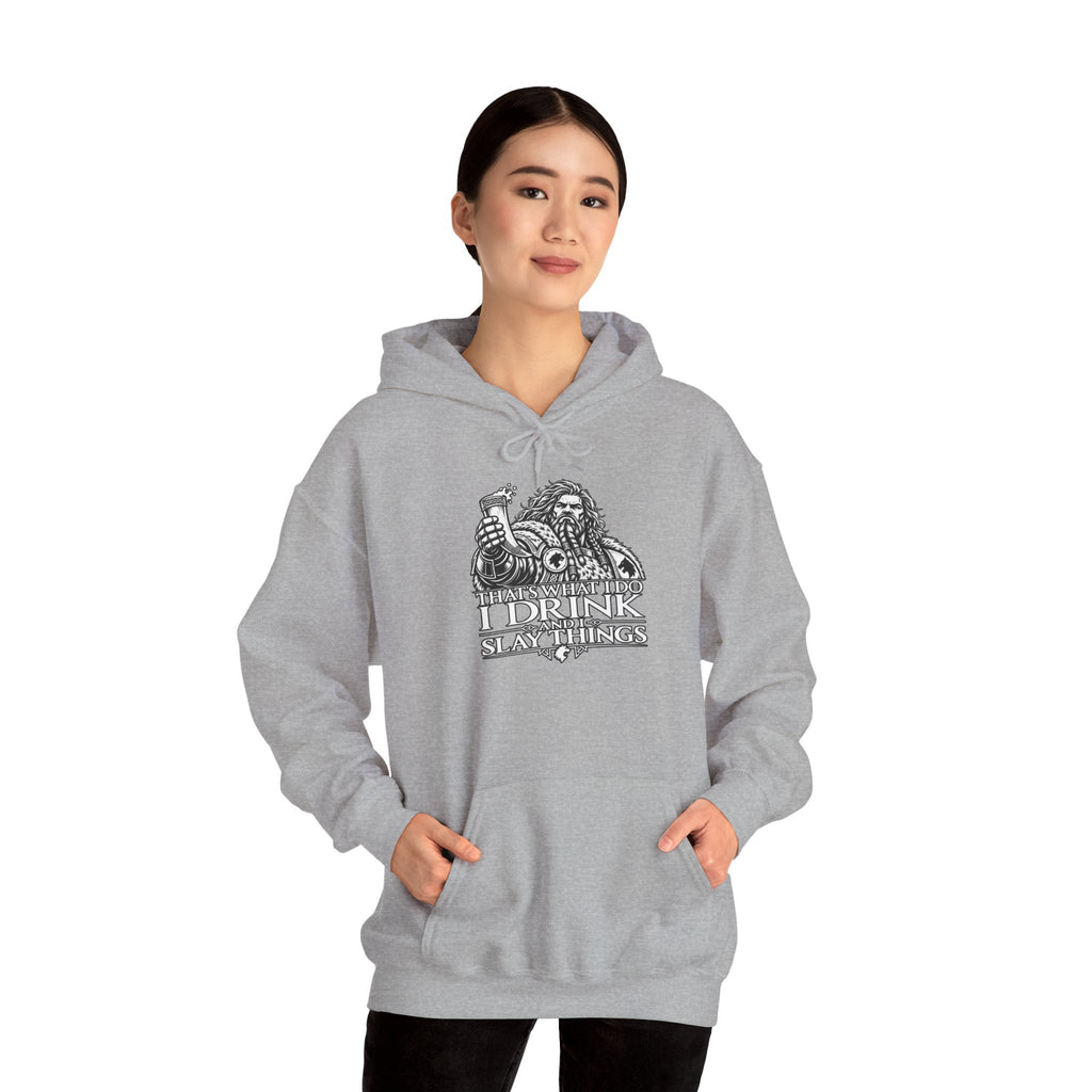 I Drink and I Know Things Hoodie | Grimdark Warhammer Inspired Space Wolves Gaming Pullover