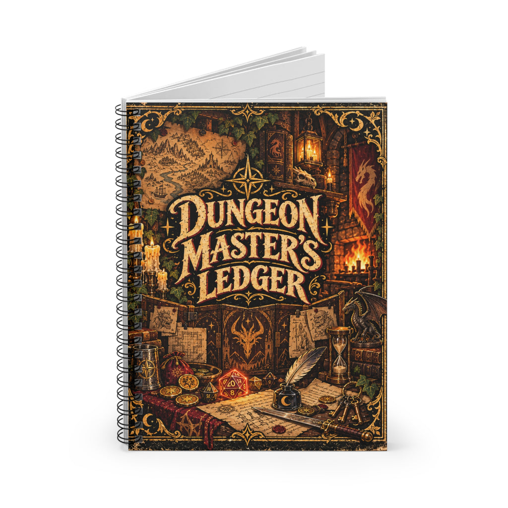 Dungeon Master’s Ledger | Fantasy RPG Campaign Spiral Notebook
