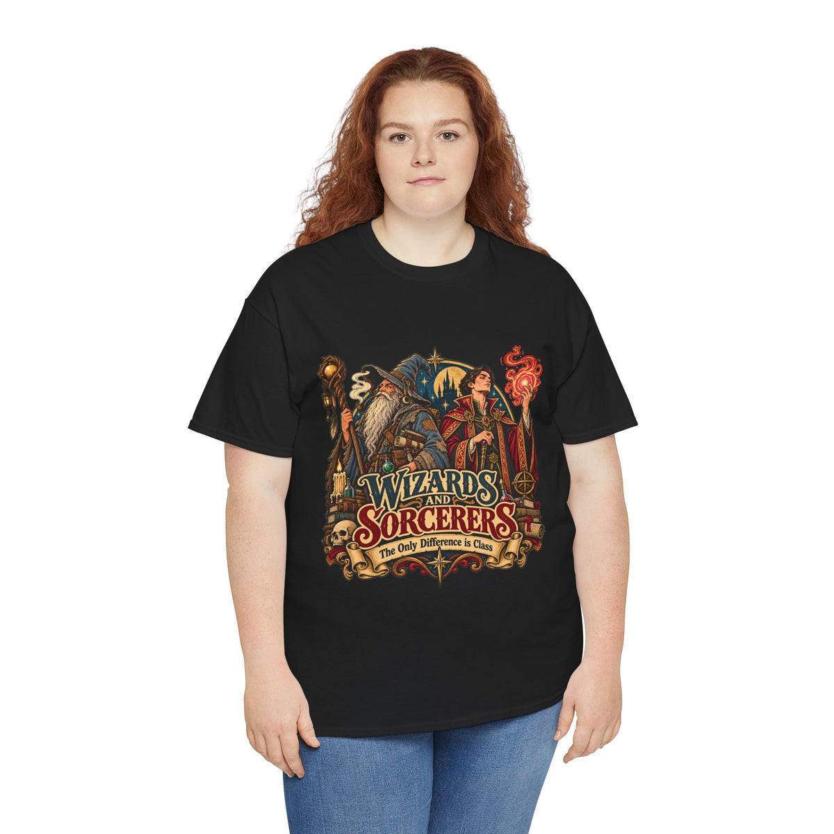 Wizards & Sorcerers RPG T-Shirt | The Only Difference Is Class