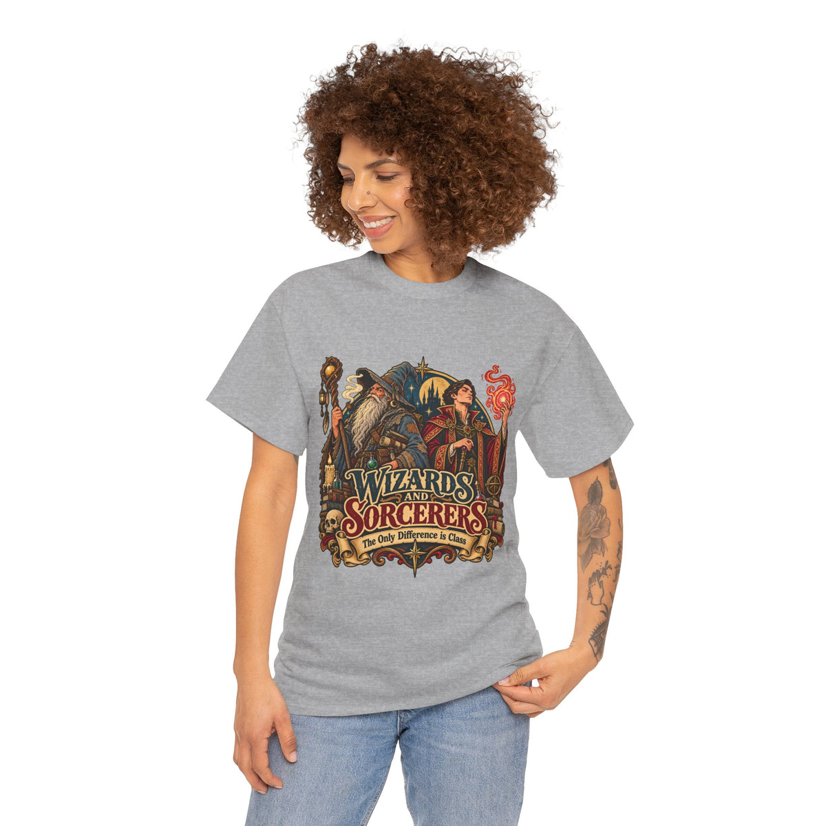 Wizards & Sorcerers RPG T-Shirt | The Only Difference Is Class