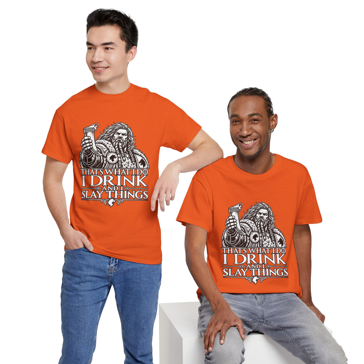 I Drink, I Slay Things Shirt – Space Wolf Humor & Tabletop Gaming Tee