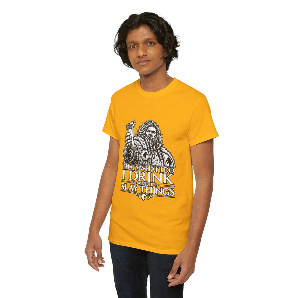 I Drink, I Slay Things Shirt – Space Wolf Humor & Tabletop Gaming Tee