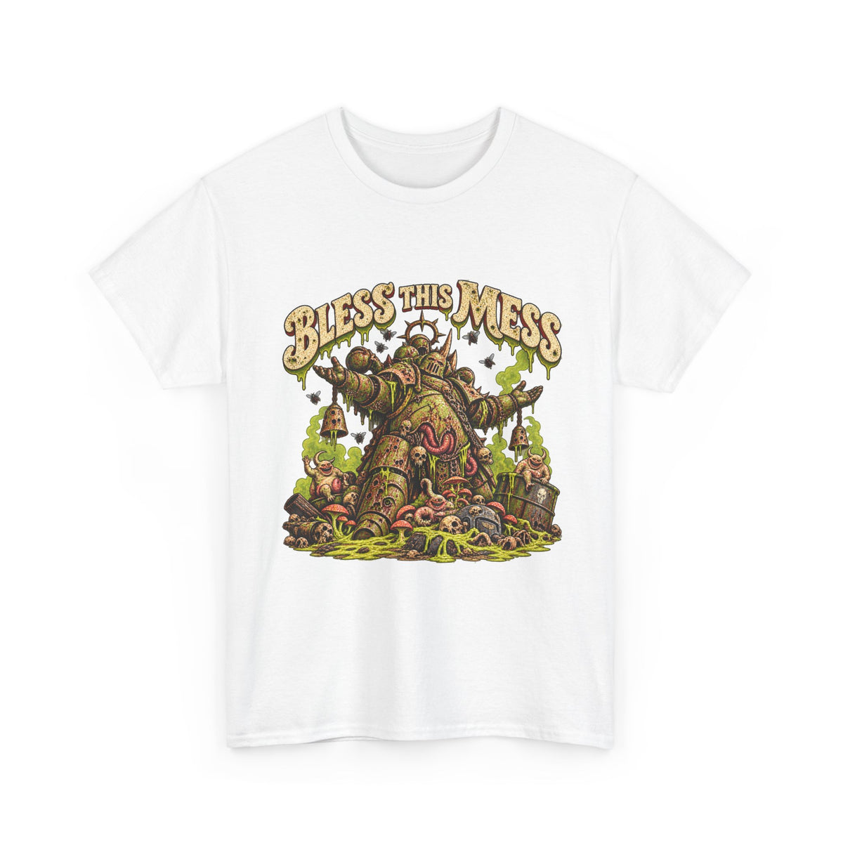 Bless This Mess Grimdark Warrior T-Shirt | Funny Fantasy Wargaming Tee
