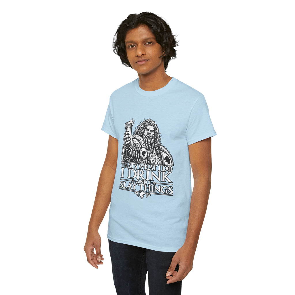 I Drink, I Slay Things Shirt – Space Wolf Humor & Tabletop Gaming Tee
