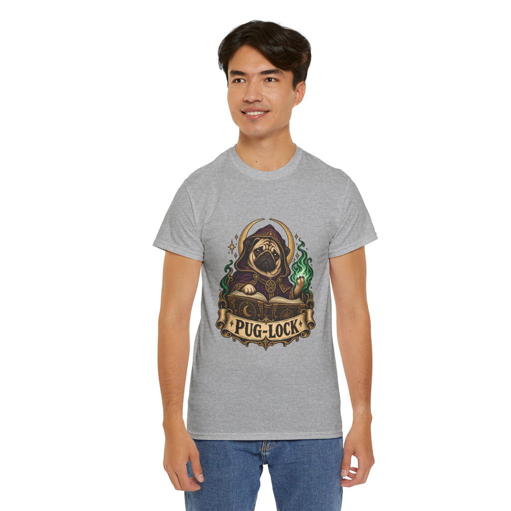 Pug-lock Dog Shirt – Warlock Fantasy RPG Tee