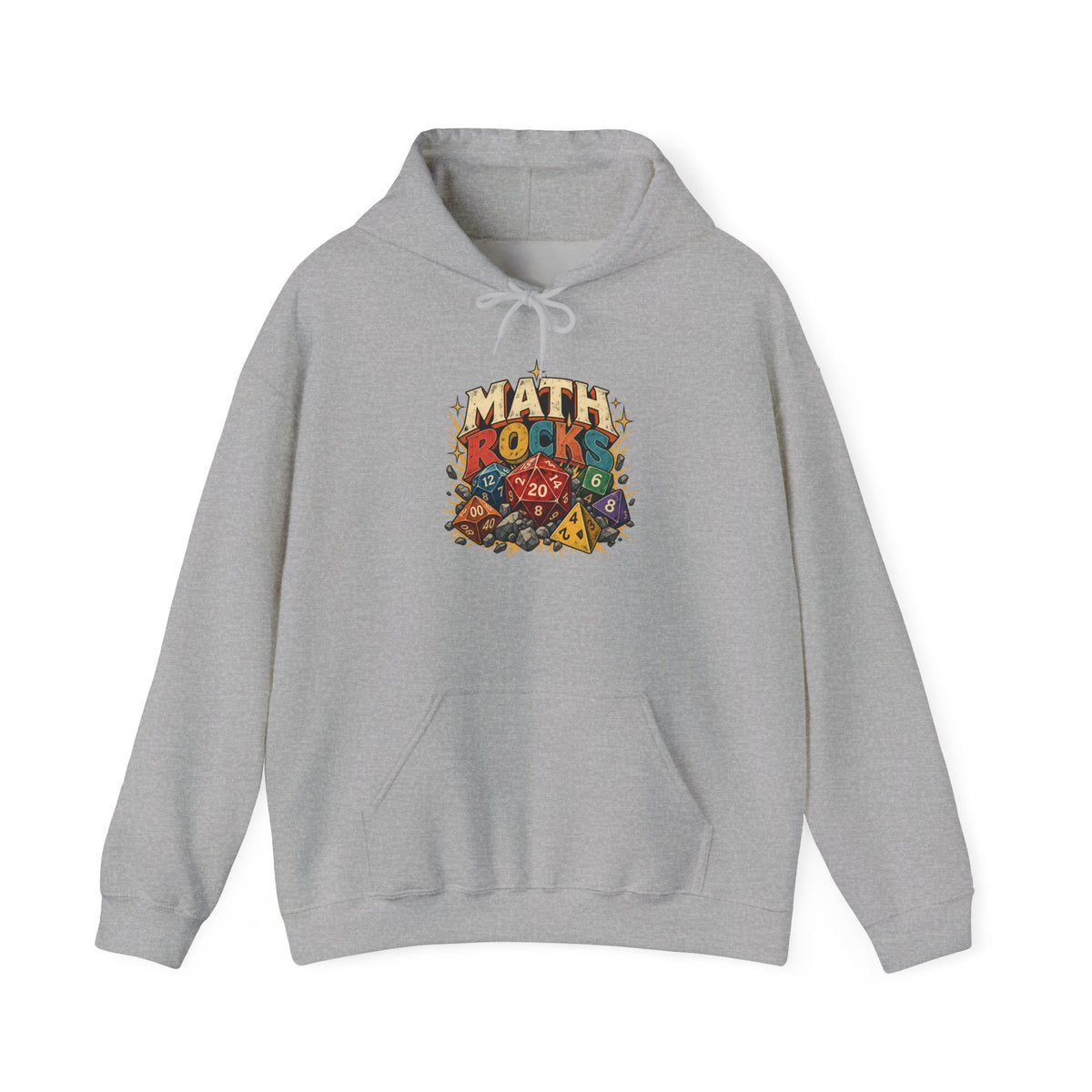 Math Rocks Hoodie | Polyhedral Dice Gamer
