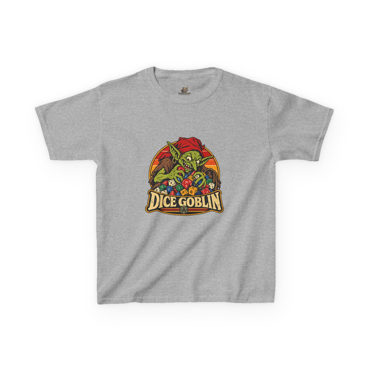 Kids Dice Goblin T-Shirt | Cute Tabletop RPG Gaming Tee