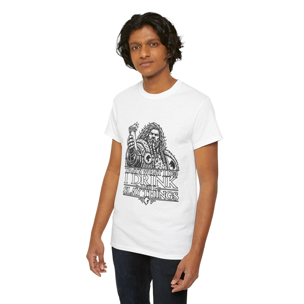 I Drink, I Slay Things Shirt – Space Wolf Humor & Tabletop Gaming Tee
