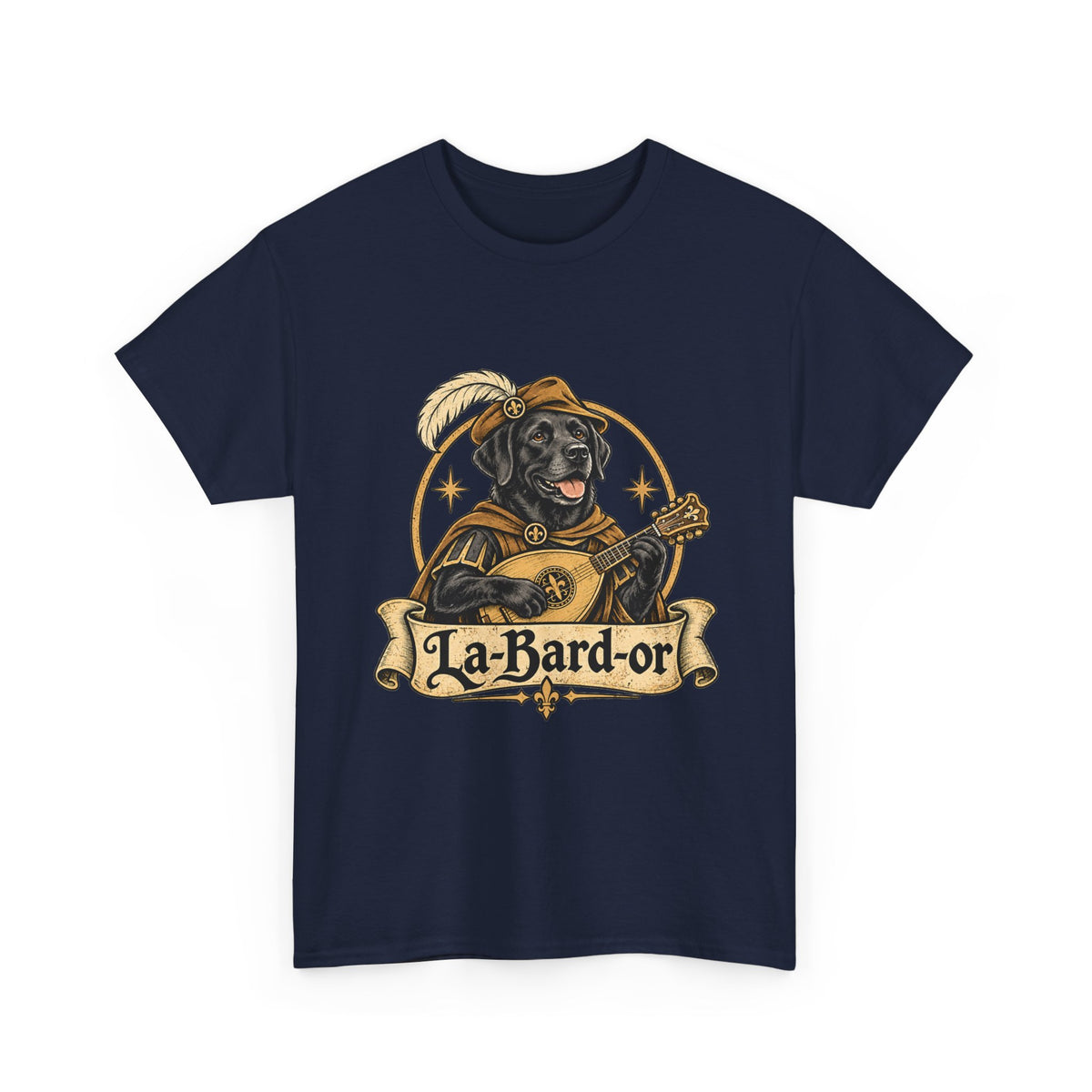 La-Bard-or Labrador Bard T-Shirt | Funny Fantasy Dog Tee