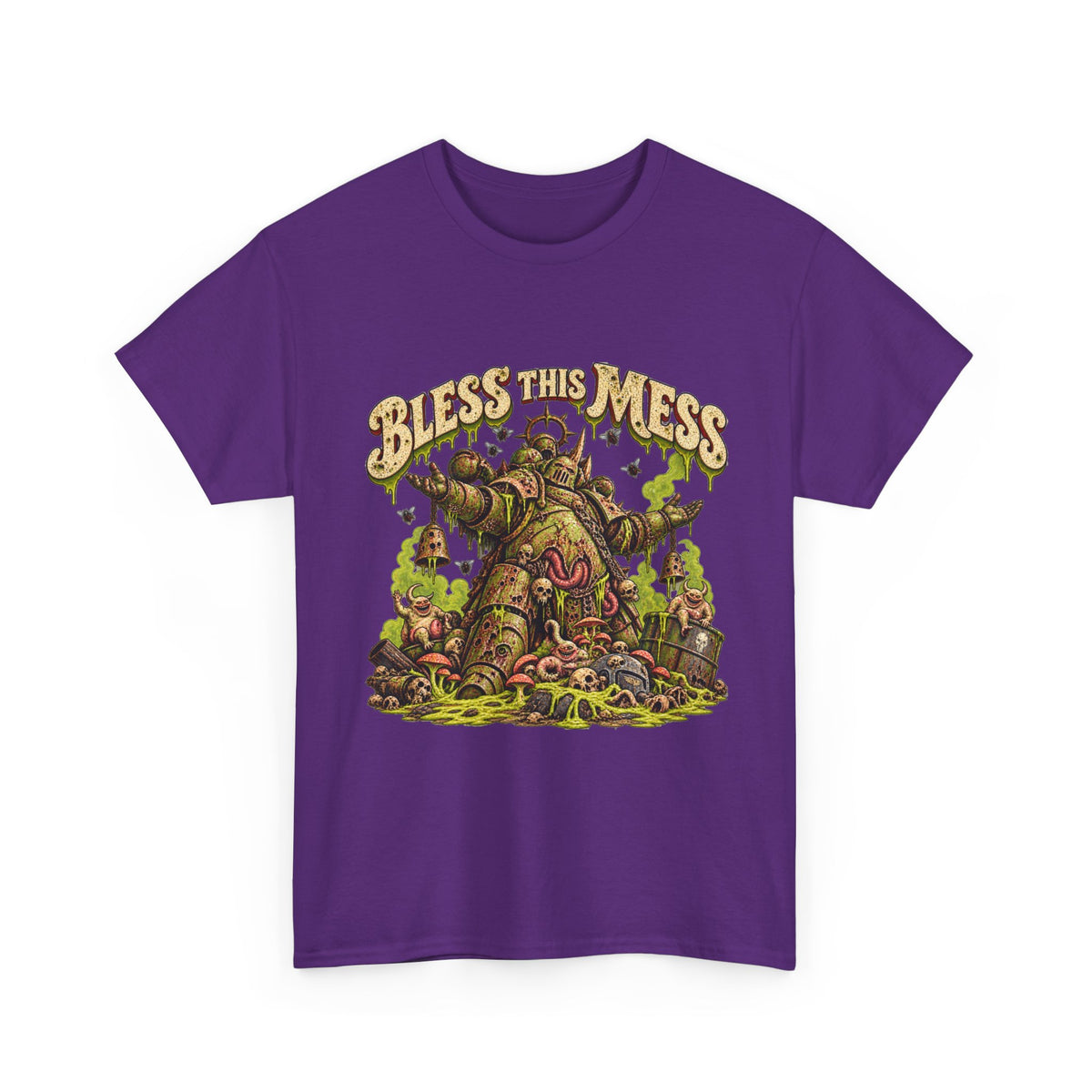 Bless This Mess Grimdark Warrior T-Shirt | Funny Fantasy Wargaming Tee