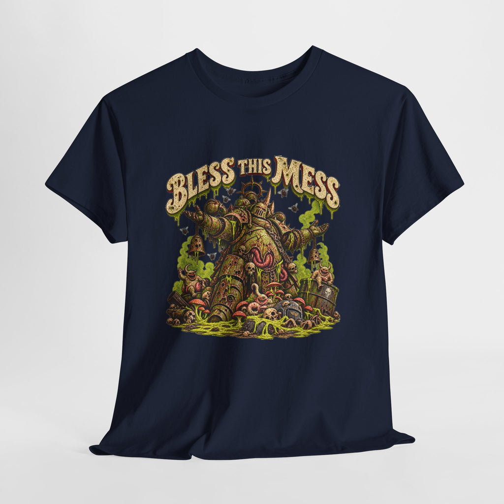 Bless This Mess Grimdark Warrior T-Shirt | Funny Fantasy Wargaming Tee