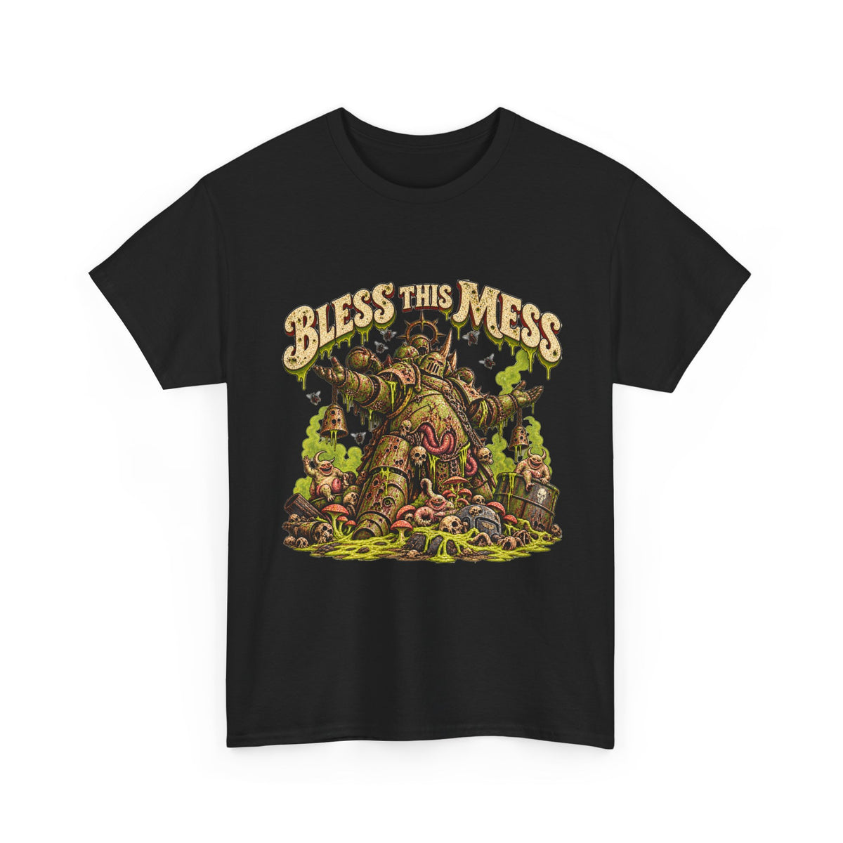 Bless This Mess Grimdark Warrior T-Shirt | Funny Fantasy Wargaming Tee