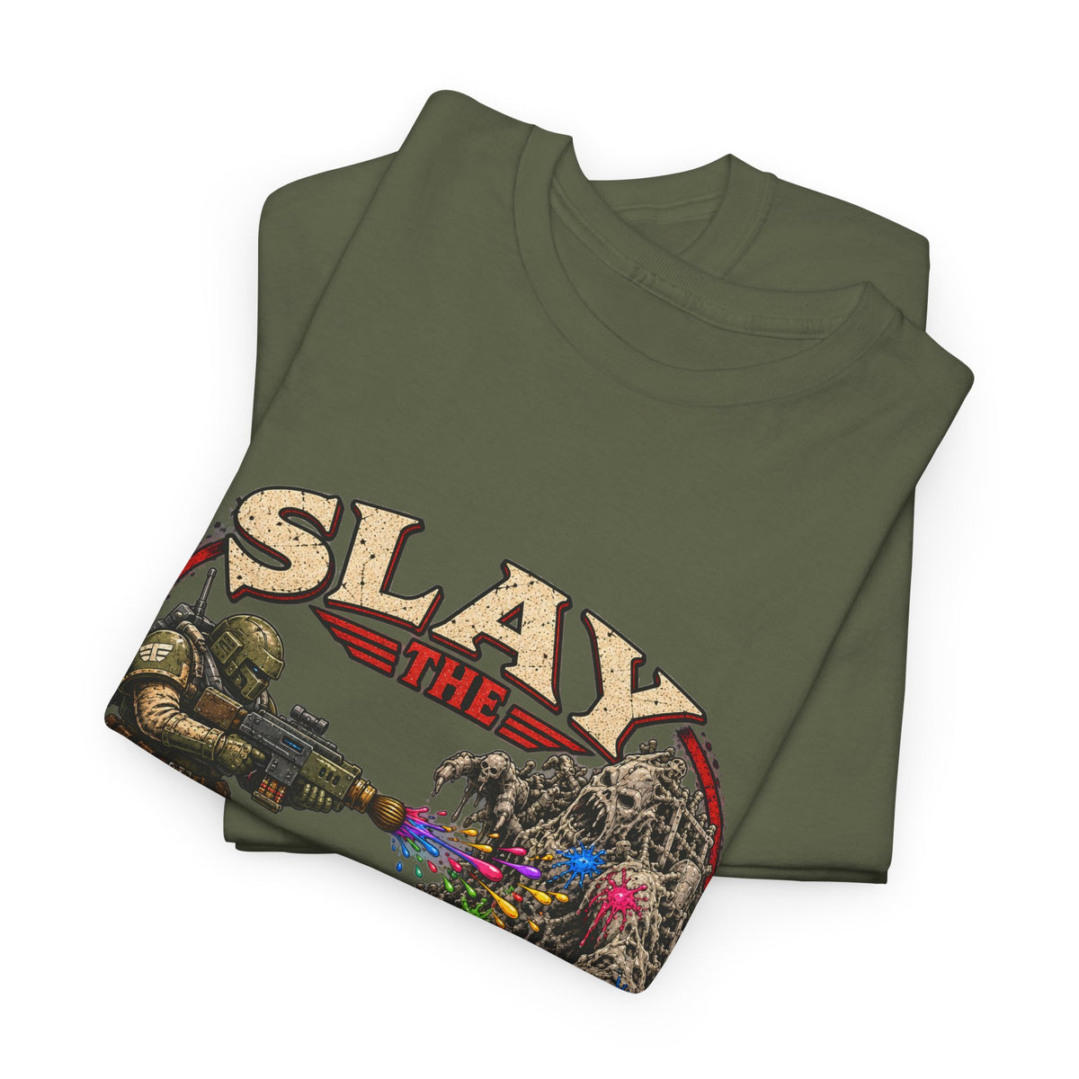 Slay the Grey Sci-Fi Miniature Painting T-Shirt | Hobbyist Tee