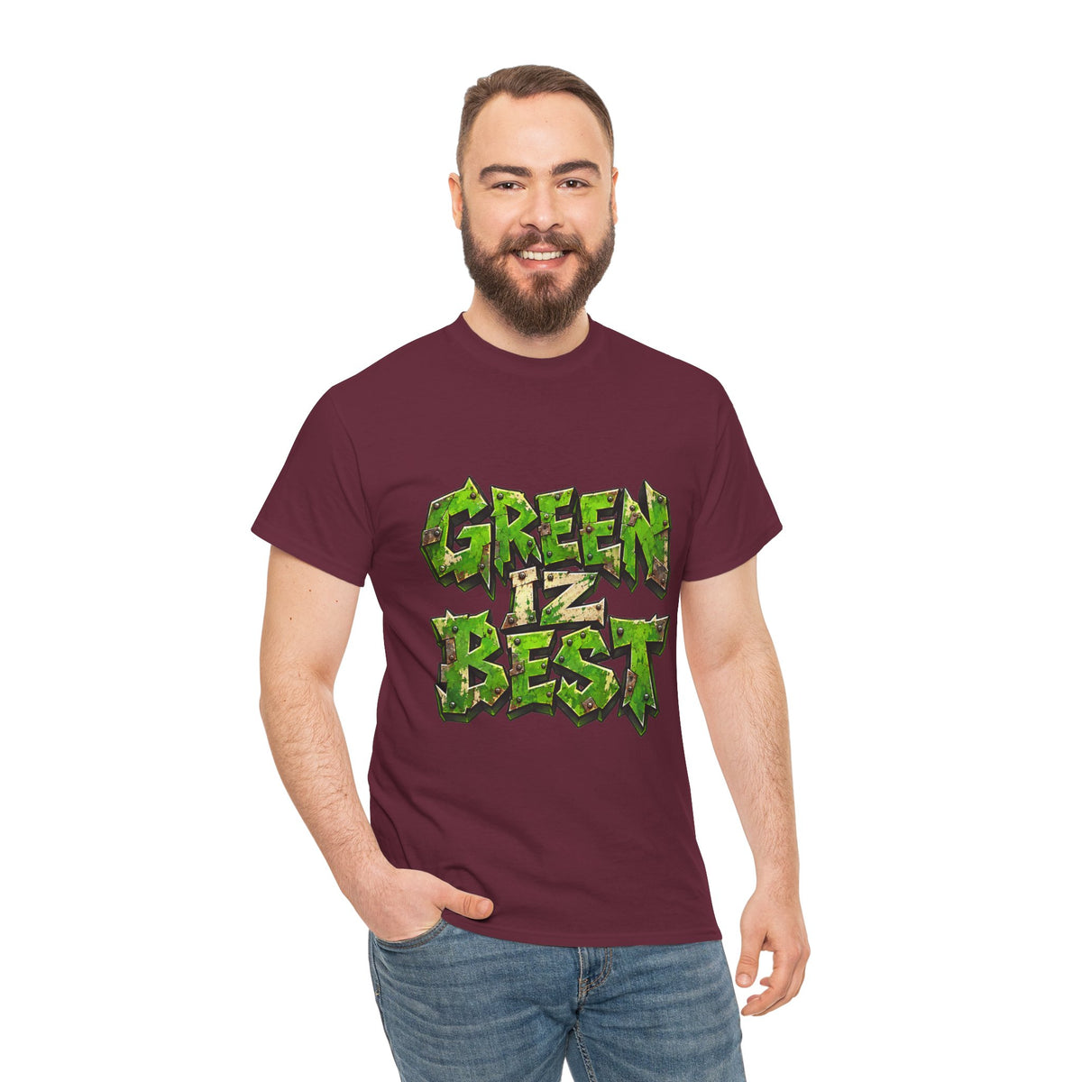 Green Iz Best Graphic T-Shirt