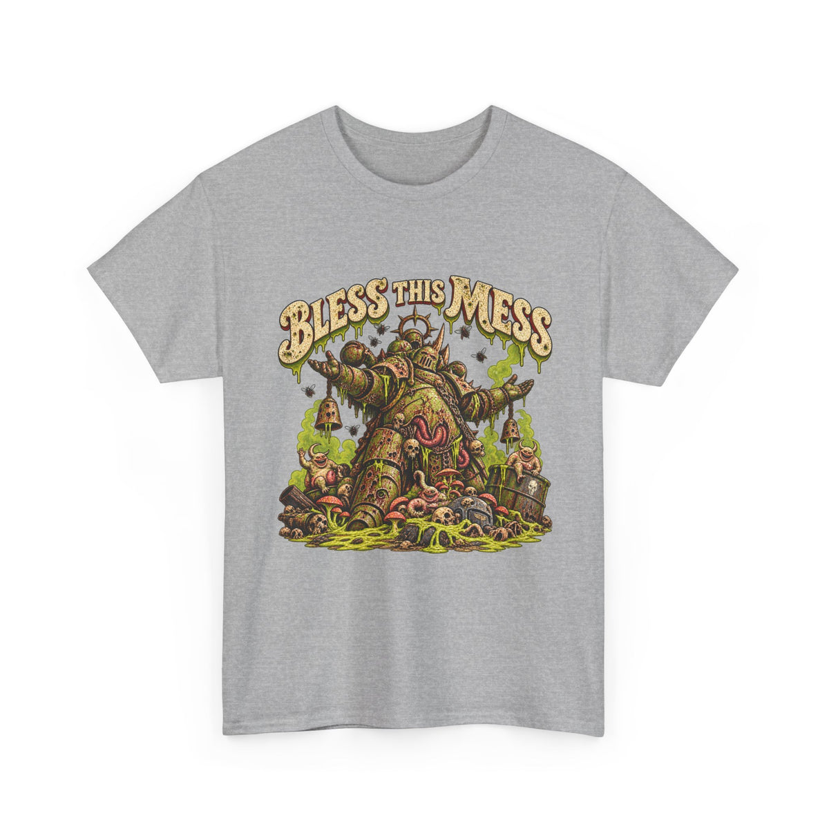 Bless This Mess Grimdark Warrior T-Shirt | Funny Fantasy Wargaming Tee