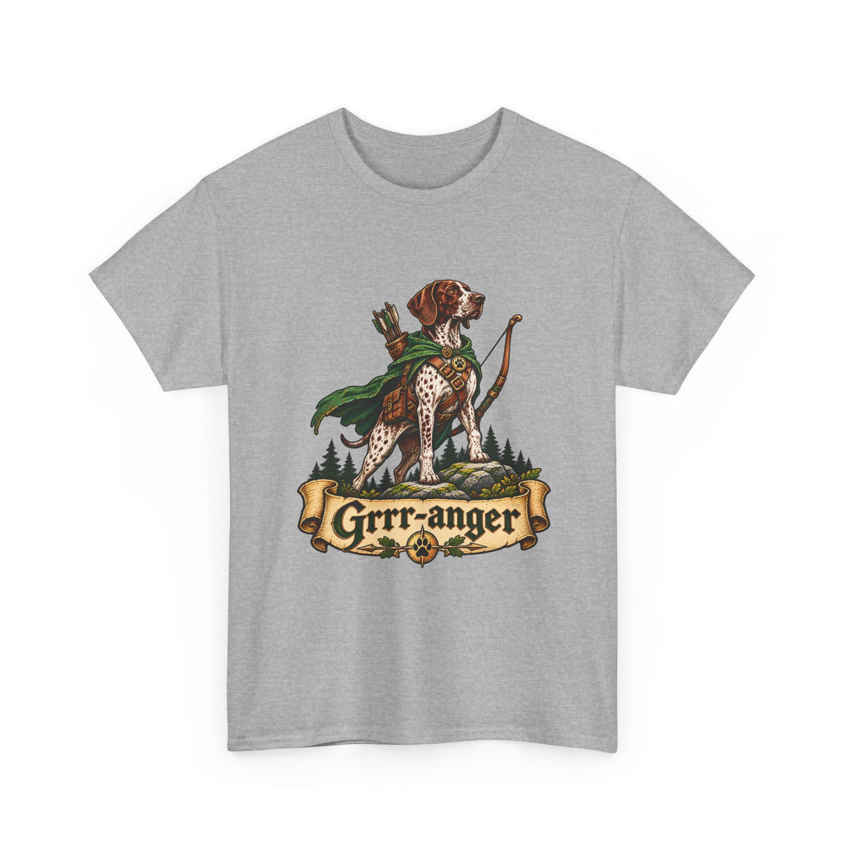 Grrr Anger Dog T Shirt Funny Ranger Fantasy Tee