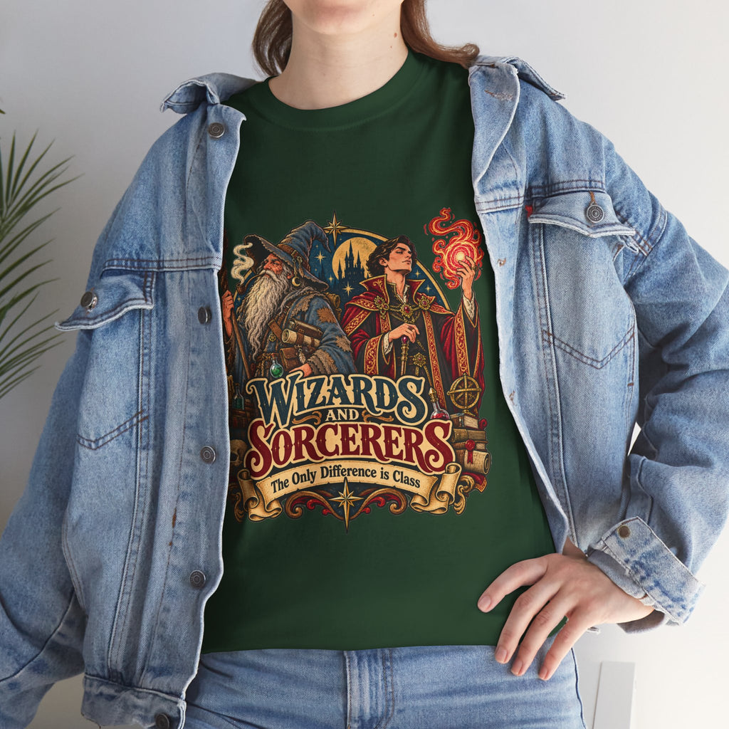 Wizards & Sorcerers RPG T-Shirt | The Only Difference Is Class