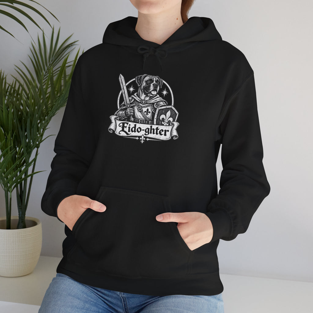 Fido-ghter Dog Hoodie – Fighter Fantasy RPG Pullover