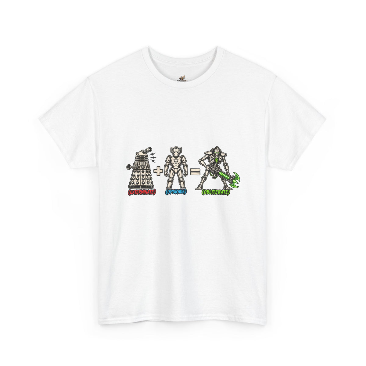 Dalek + Cyberman = Necron Shirt – Sci-Fi Crossover Humor Tee