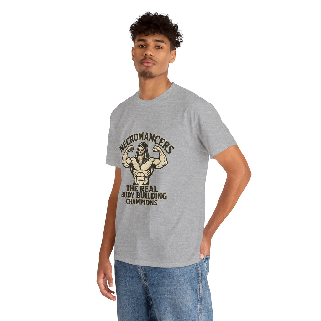 Necromancers: The Real Bodybuilding Champions T-Shirt | Funny RPG Tee