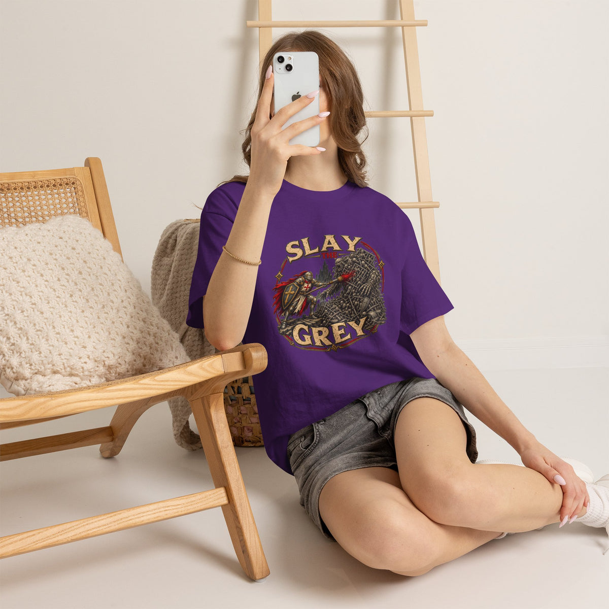 Slay the Grey Miniature Painting T-Shirt | Fantasy Hobbyist Tee
