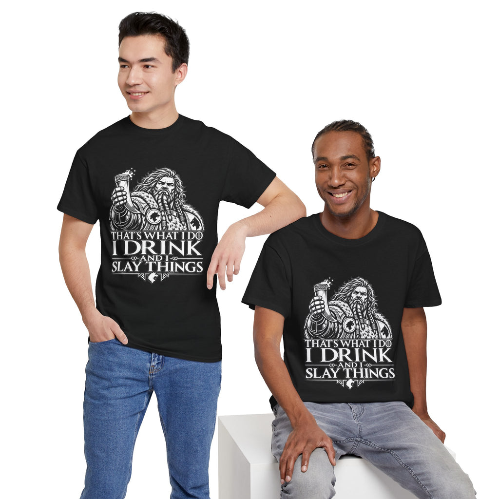 I Drink, I Slay Things Shirt – Space Wolf Humor & Tabletop Gaming Tee