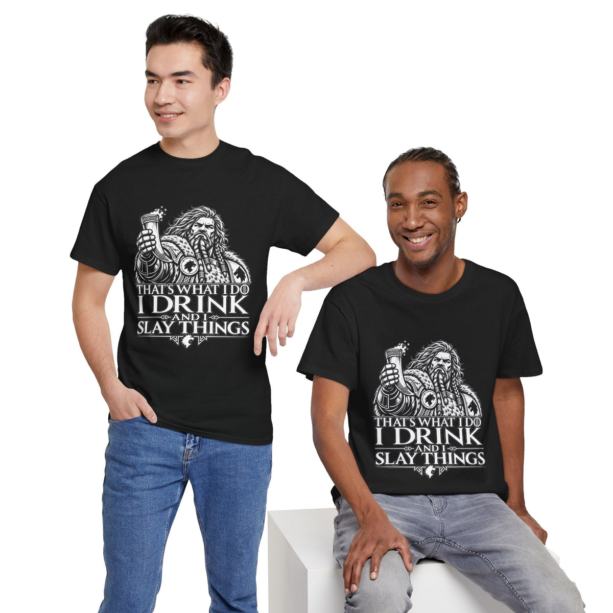 I Drink, I Slay Things Shirt – Space Wolf Humor & Tabletop Gaming Tee