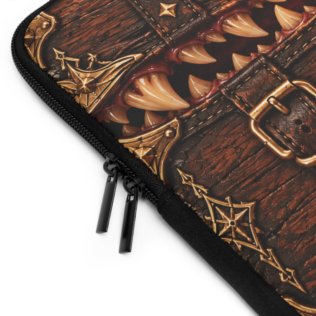 Mimic Laptop Sleeve | Dark Fantasy Treasure Chest Neoprene Cover
