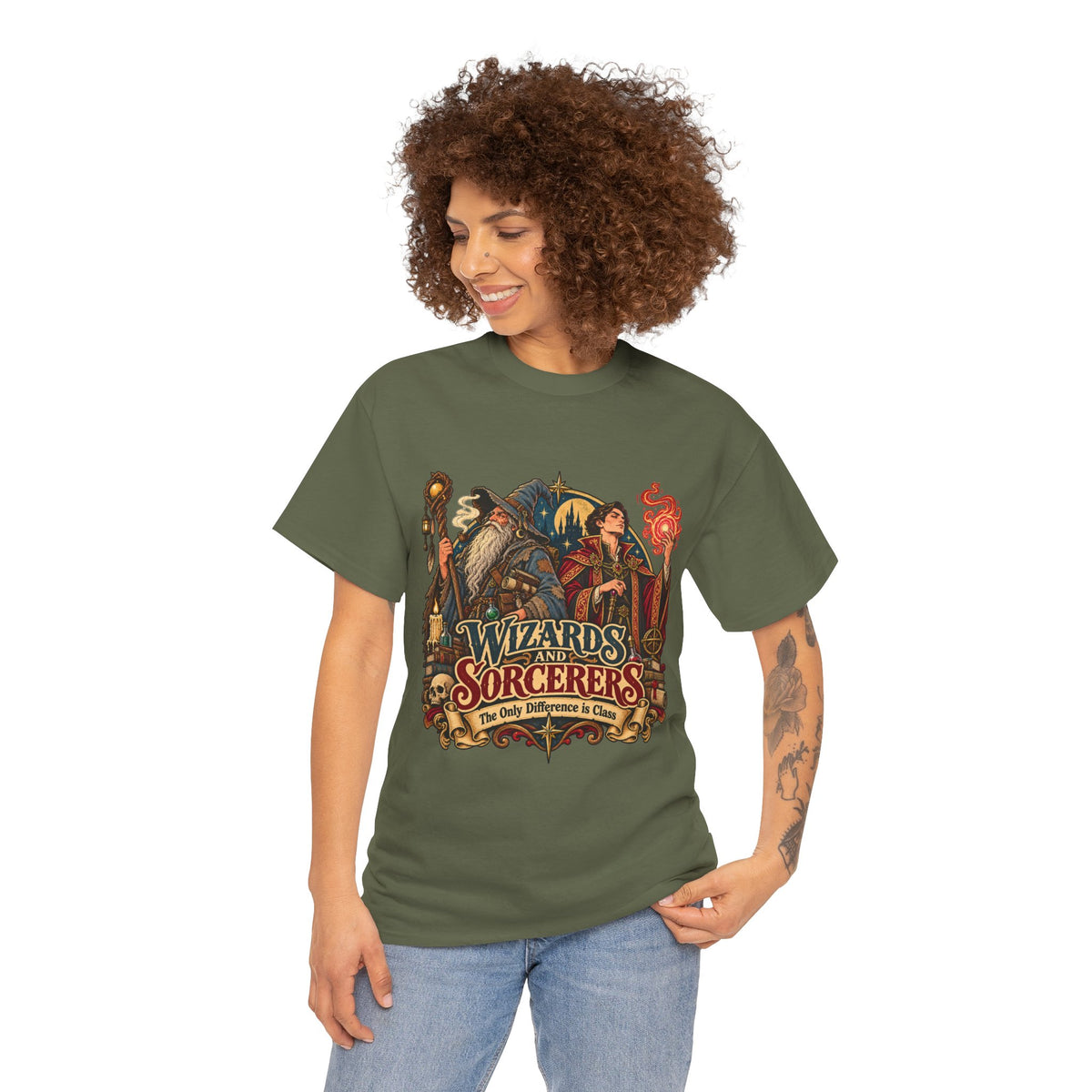 Wizards & Sorcerers RPG T-Shirt | The Only Difference Is Class