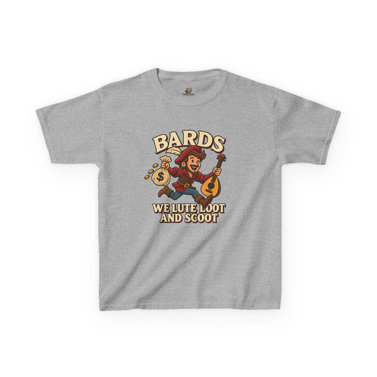 Kids Bard T-Shirt | Lute, Loot & Scoot Fantasy Music Tee