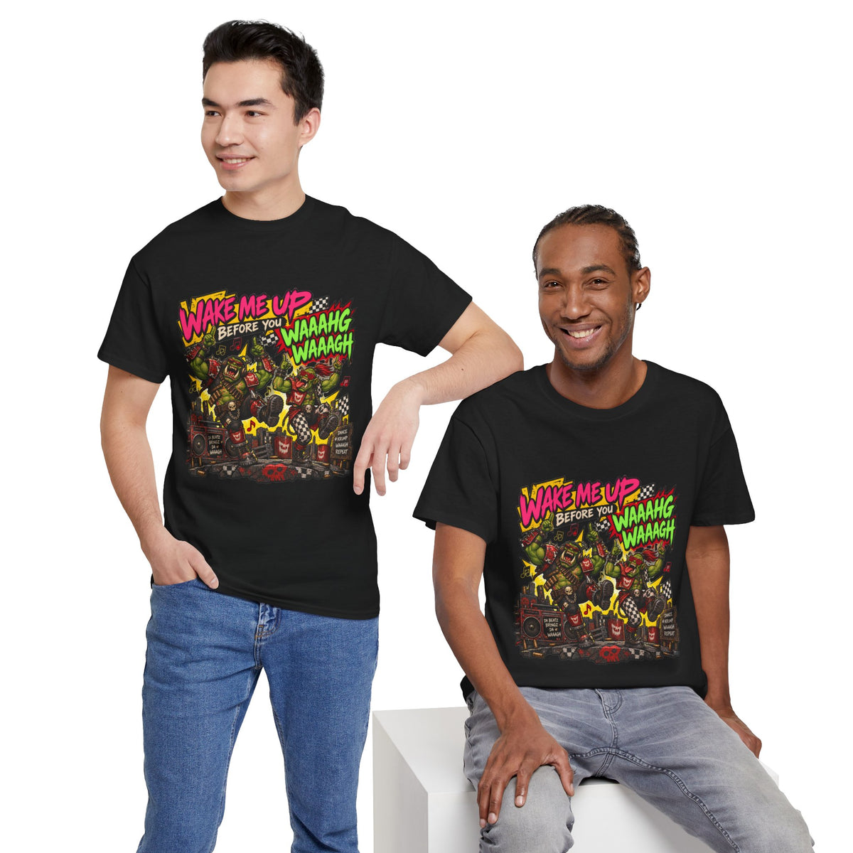 Wake Me Up Before You Waaagh! Shirt – Ork Humor & Tabletop Gaming Tee