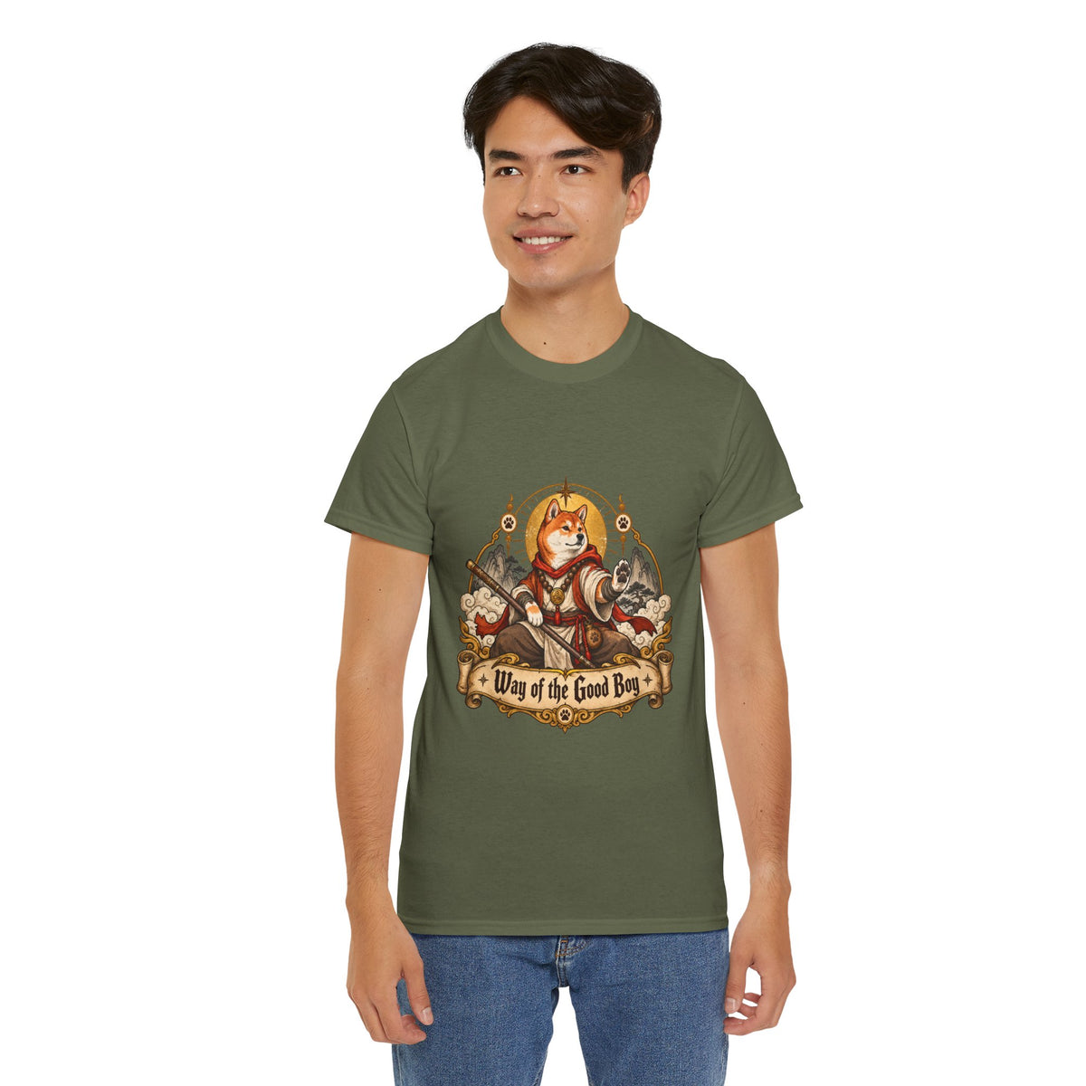 Way of the Good Boy – Dungeons and Dragons Dog Monk Unisex Graphic Tee