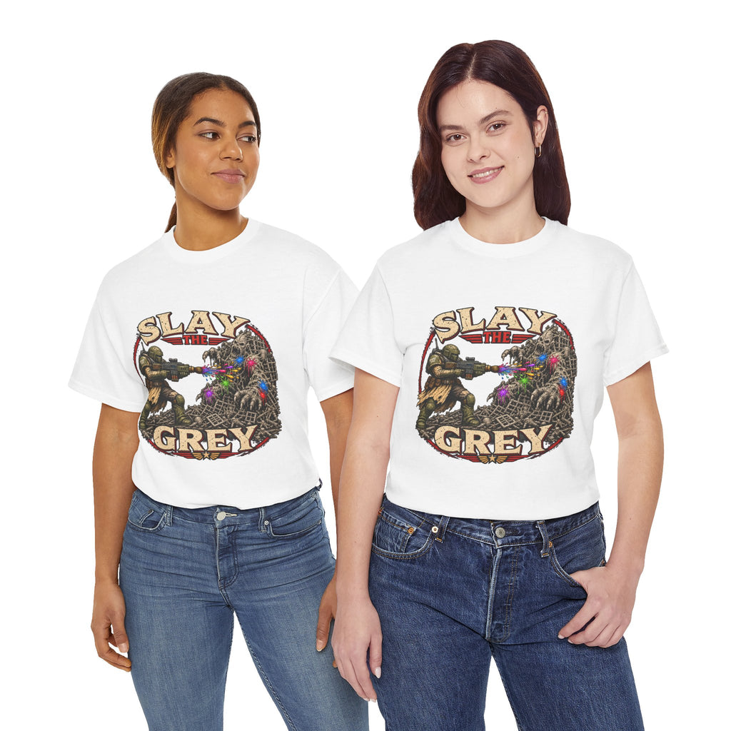 Slay the Grey Sci-Fi Miniature Painting T-Shirt | Hobbyist Tee