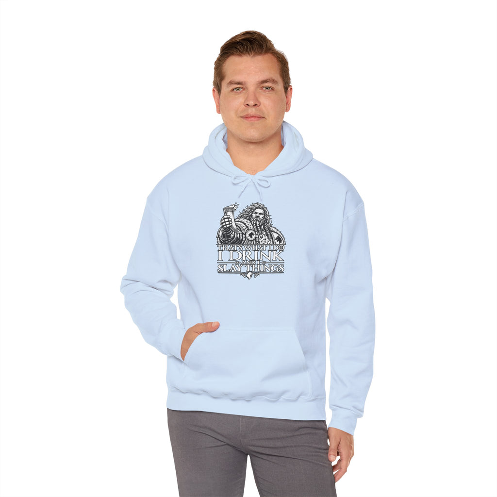 I Drink and I Know Things Hoodie | Grimdark Warhammer Inspired Space Wolves Gaming Pullover