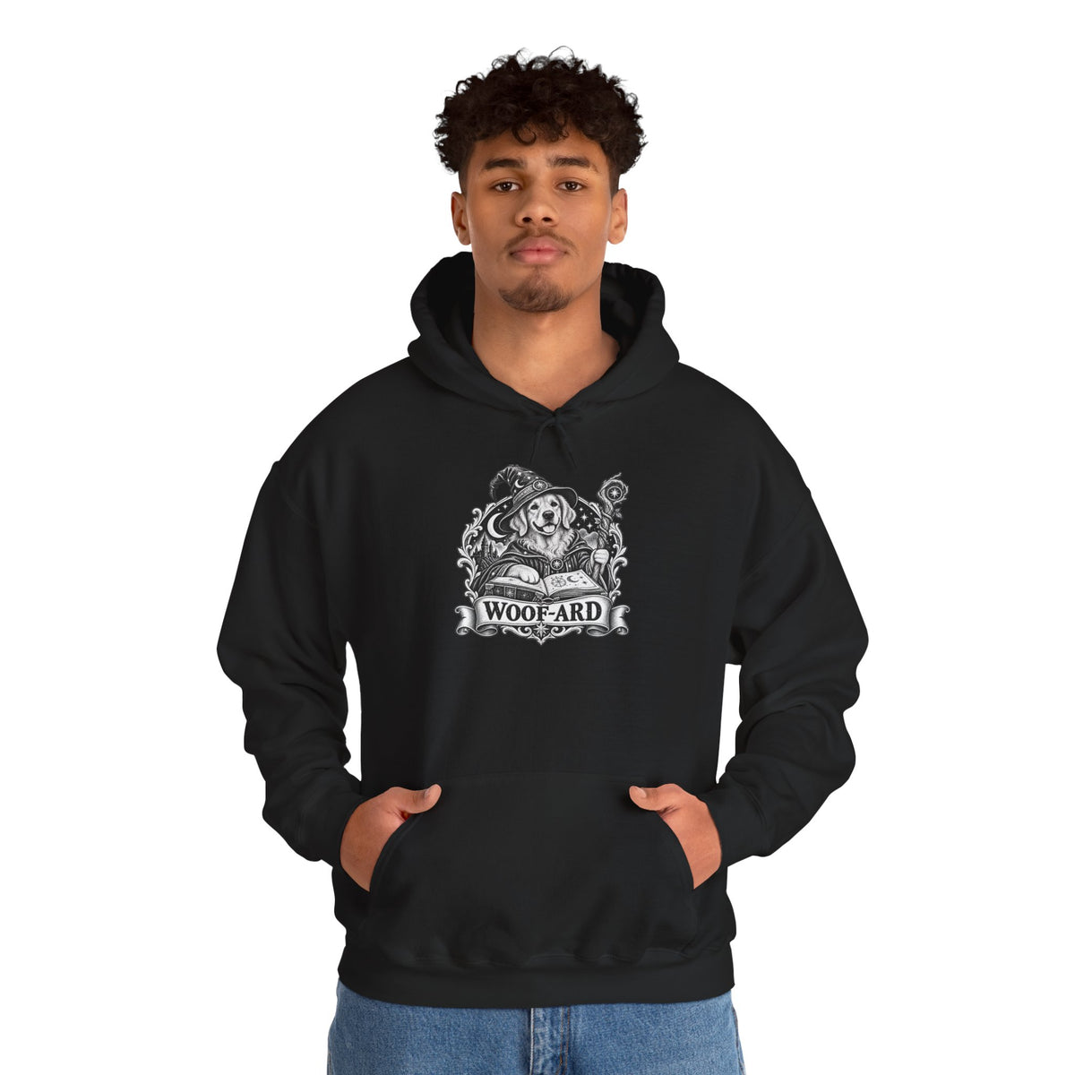 Woof-ard Dog Hoodie – Wizard Fantasy RPG Pullover