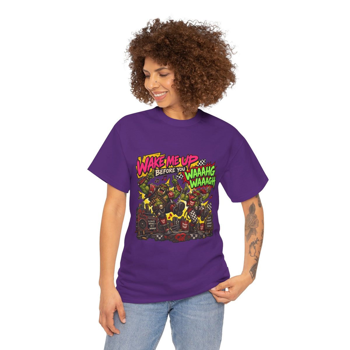 Wake Me Up Before You Waaagh! Shirt – Ork Humor & Tabletop Gaming Tee