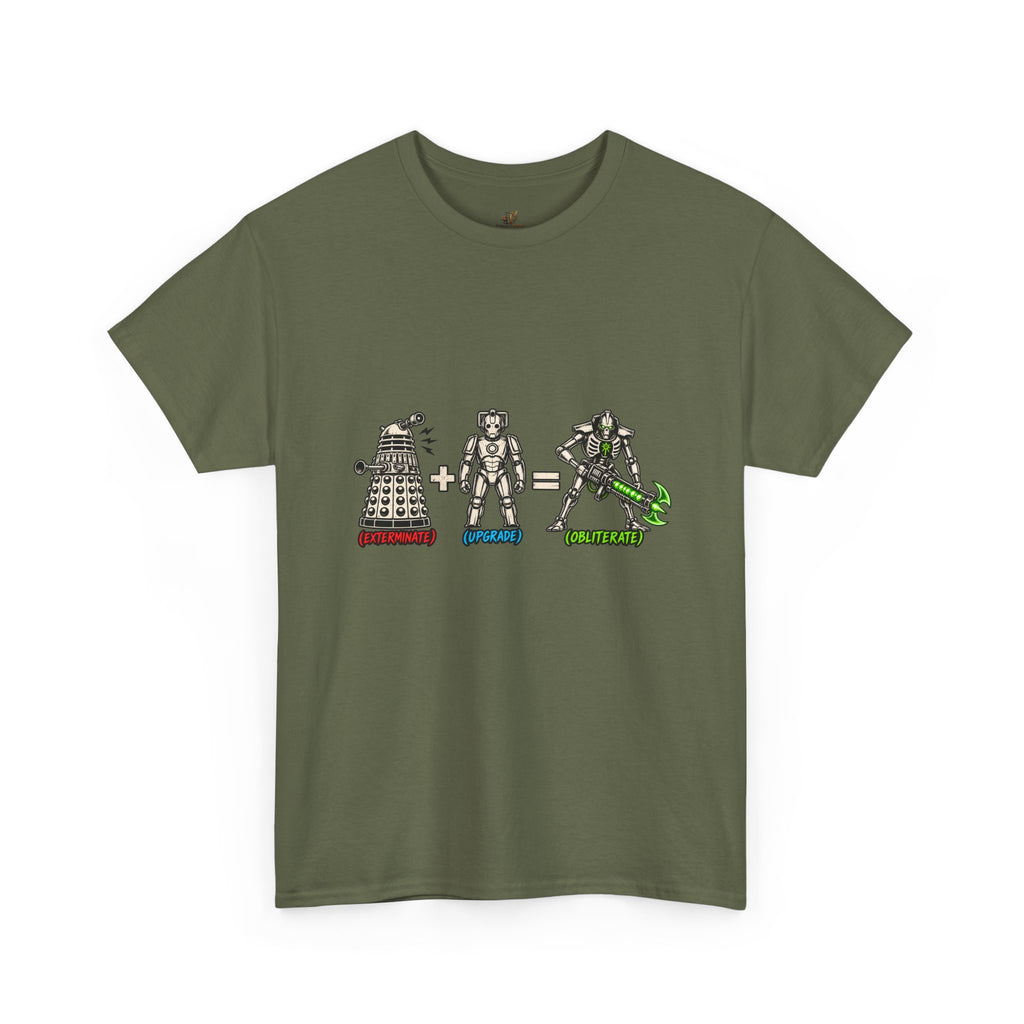 Dalek + Cyberman = Necron Shirt – Sci-Fi Crossover Humor Tee