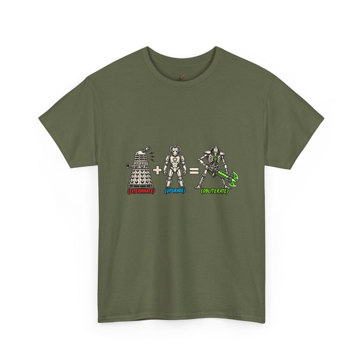Dalek + Cyberman = Necron Shirt – Sci-Fi Crossover Humor Tee