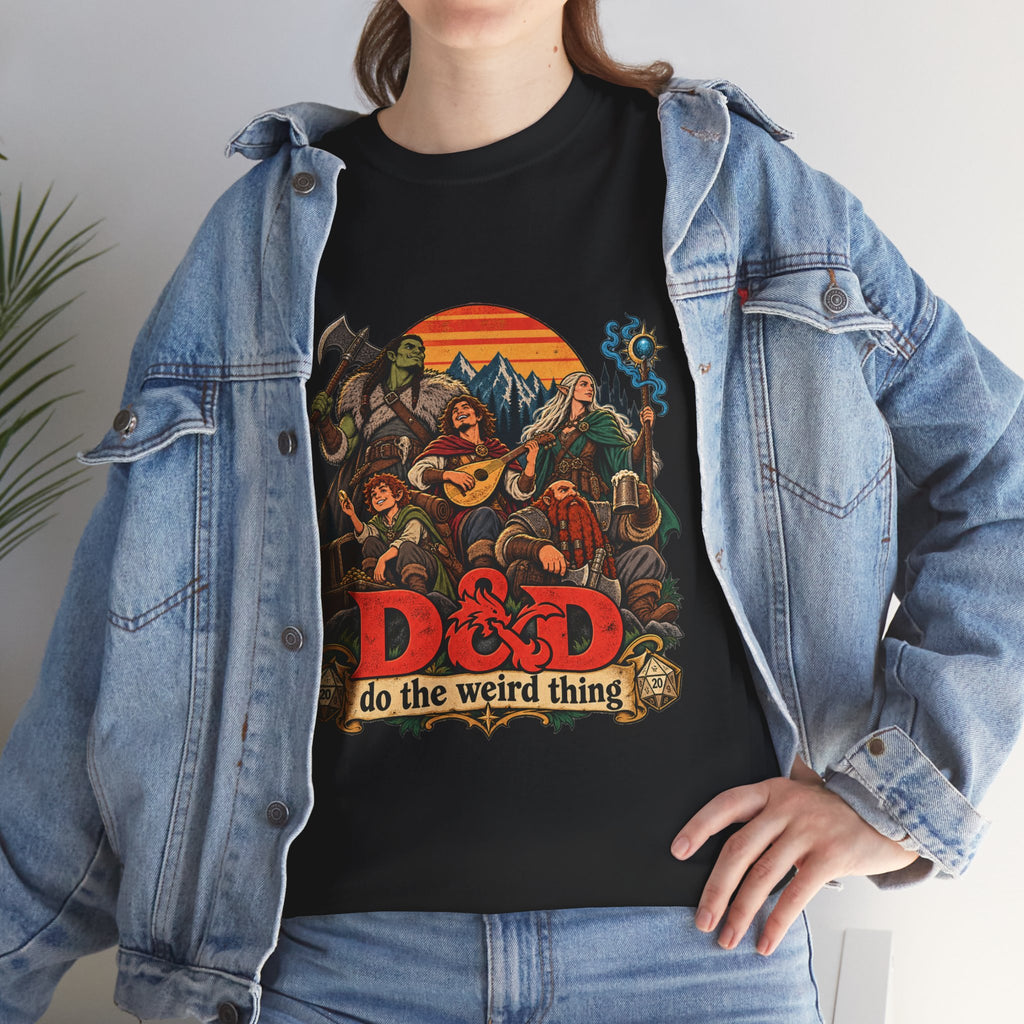 Do the Weird Thing T-Shirt – Funny Tabletop RPG Gamer Tee | Fantasy Roleplaying Shirt