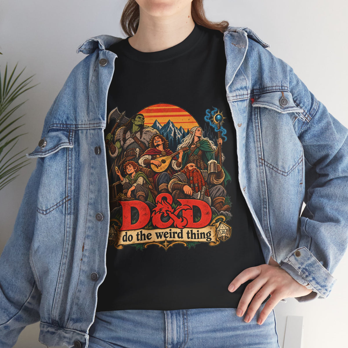 Do the Weird Thing T-Shirt – Funny Tabletop RPG Gamer Tee | Fantasy Roleplaying Shirt