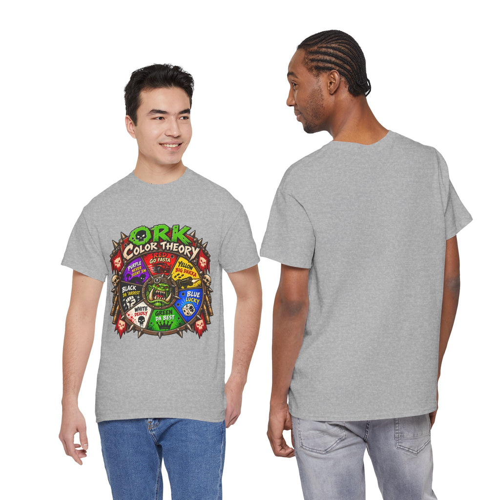 Green-Skin Color Theory T-Shirt – Funny Tabletop Wargaming Tee | Ork Fantasy Sci-Fi Gamer Shirt