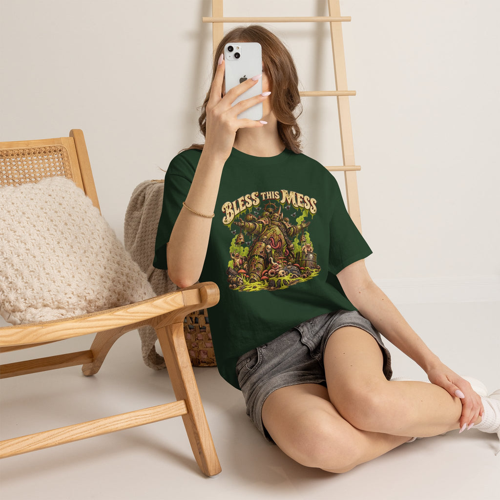 Bless This Mess Grimdark Warrior T-Shirt | Funny Fantasy Wargaming Tee