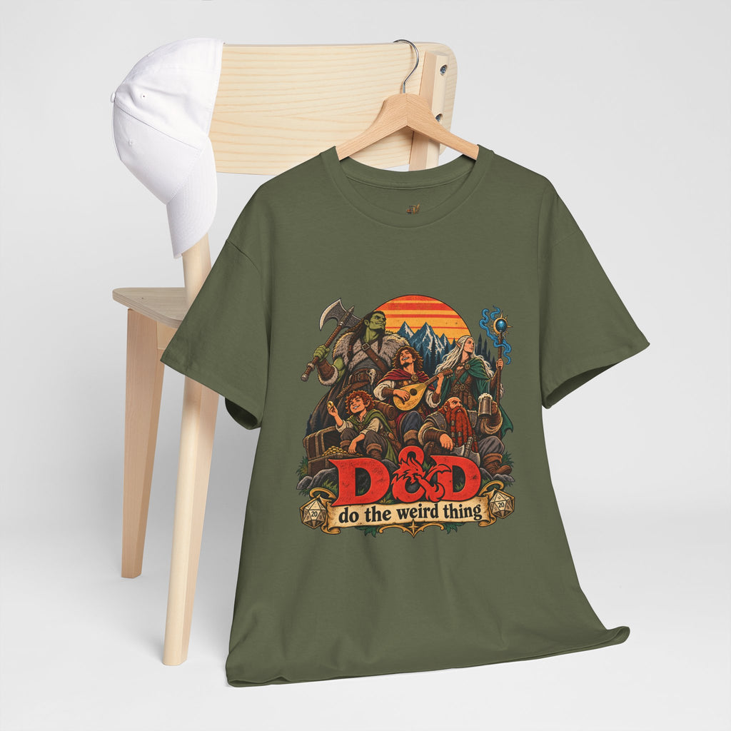 Do the Weird Thing T-Shirt – Funny Tabletop RPG Gamer Tee | Fantasy Roleplaying Shirt