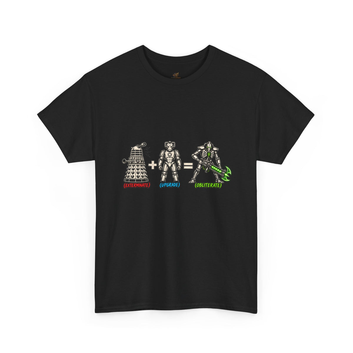 Dalek + Cyberman = Necron Shirt – Sci-Fi Crossover Humor Tee